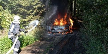 на Тернопільщині згоріла автівка