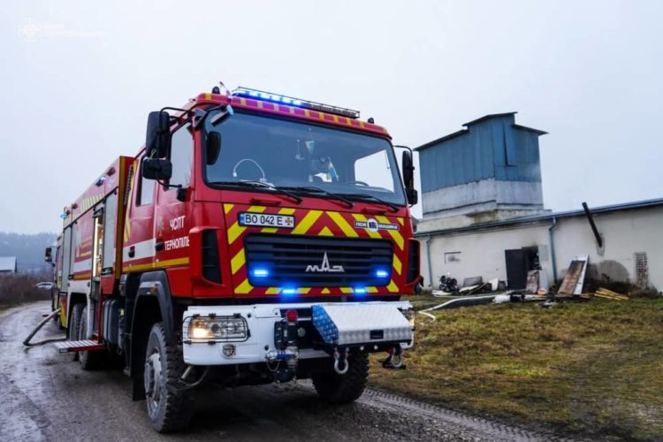 Пожежа на Тернопільщині