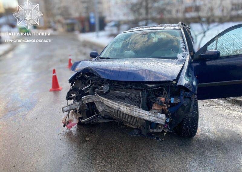 У Тернополі 24-річний водій спричинив аварію на вулиці Лучаківського