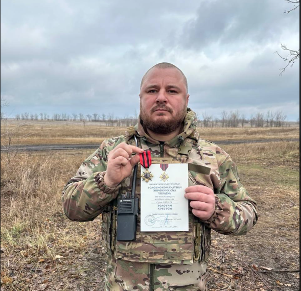 Військовослужбовець з Тернополя Сергій Дудар отримав нагороду «Золотий хрест» за мужність і героїзм