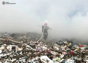 Пожежа сміттєзвалища