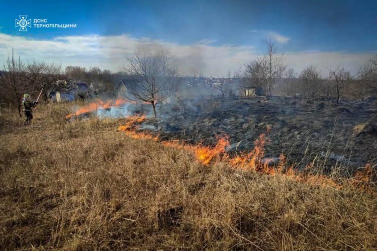 Пожежі на Тернопільщині