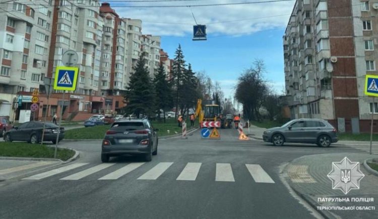 Ремонт на одній з вулиць Тернополя