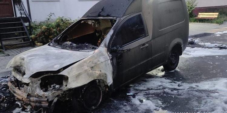 Підпал авто у Тернополі