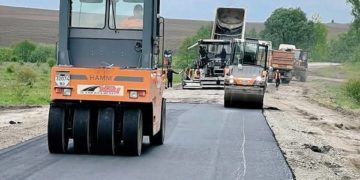 Ремонт дороги на Тернопільщині