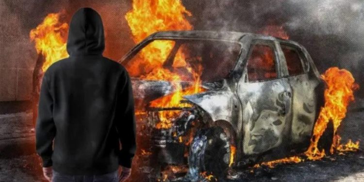 Згоріла автівка