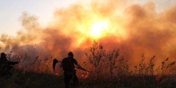 Вогонь на сміттєзвалищі