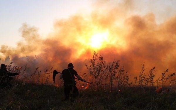 Вогонь на сміттєзвалищі