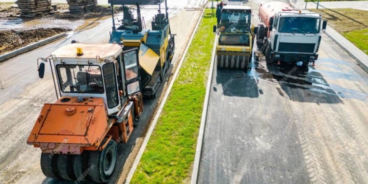 Ремонт дороги на Тернопільщині
