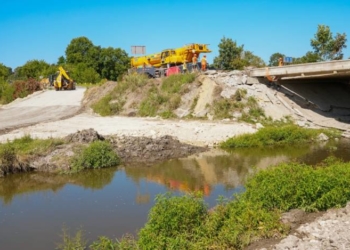 Ремонт мосту на Тернопільщині