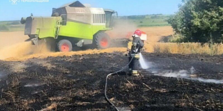 Пожежі на Тернопільщині