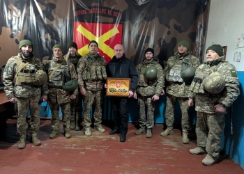 Сергій Надал на фронті передав обладнання для захисників