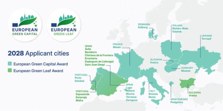 Тернопіль у списку претендентів на European Green Capital Award 2028: деталі та перспективи