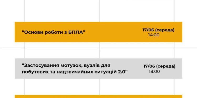Три безкоштовні навчання для цивільних проведуть у Тернополі