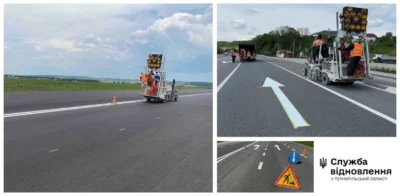 Безпека на логістичних маршрутах: на автошляхах Тернопільщини оновлюють дорожню розмітку