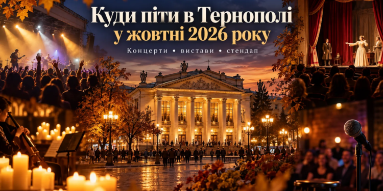 Концерти, вистави та стендап у жовтні