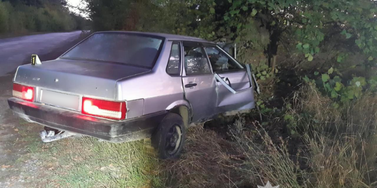 На Тернопільщині п’яний водій влетів у дерево: є постраждалі