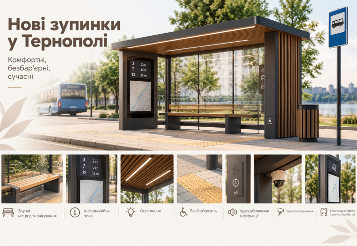 У Тернополі розробляють нову концепцію зупинок