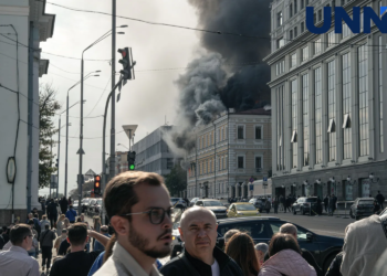 Удар рф по Києву: пошкоджено будівлі НАН та Міносвіти