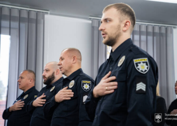 Ігор Гірчак привітав поліцію охорони у Тернополі