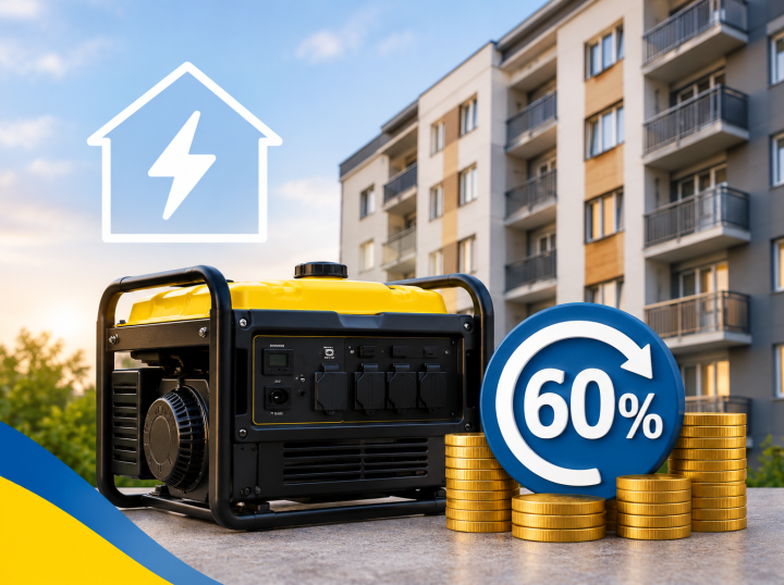 У Тернополі компенсують 60% вартості генераторів для ОСББ